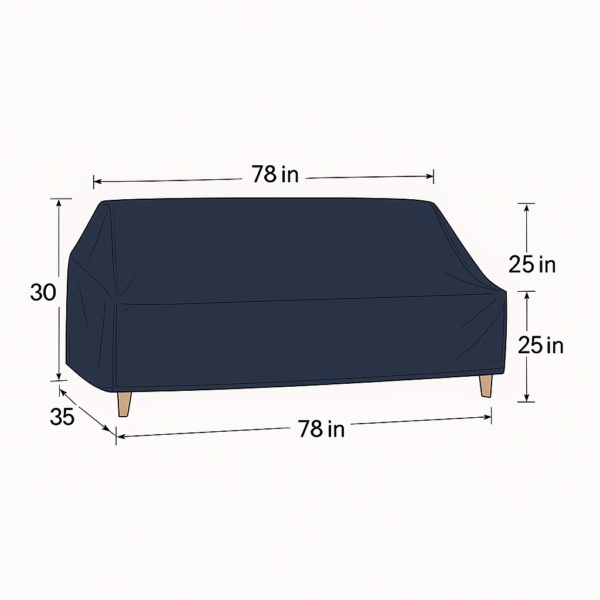 Three-Seat Sofa Protection Cover - Image 2