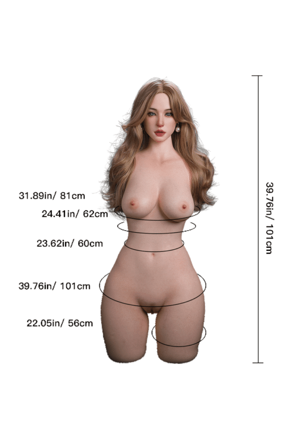 101cm/3ft6 F-cup Silicone Sex Doll Torso - Grace (Erovenus Max Series) - Image 2