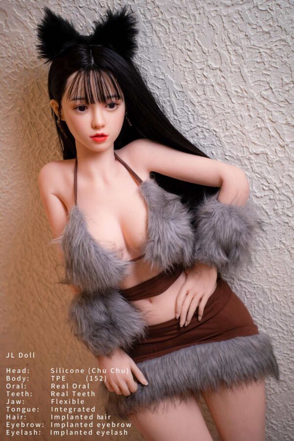 152cm/4ft12 E-cup Silicone Head Sex Doll - Chuchu