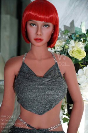 163cm/5ft4 D-cup Silicone Head S-TPE Body Sex Doll - Rosam