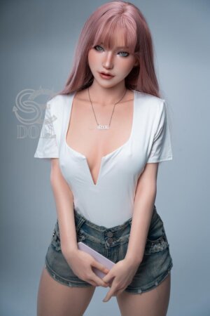 148cm/4ft10 E-cup Silicone Head Sex Doll - Molly